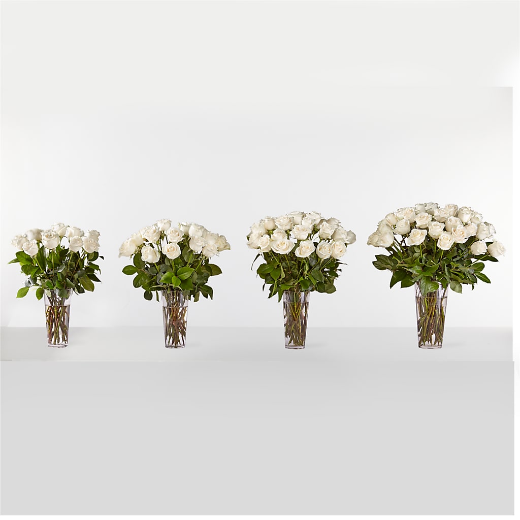Long Stem White Rose Bouquet – A Touch Of Gracious Living, Salem OH