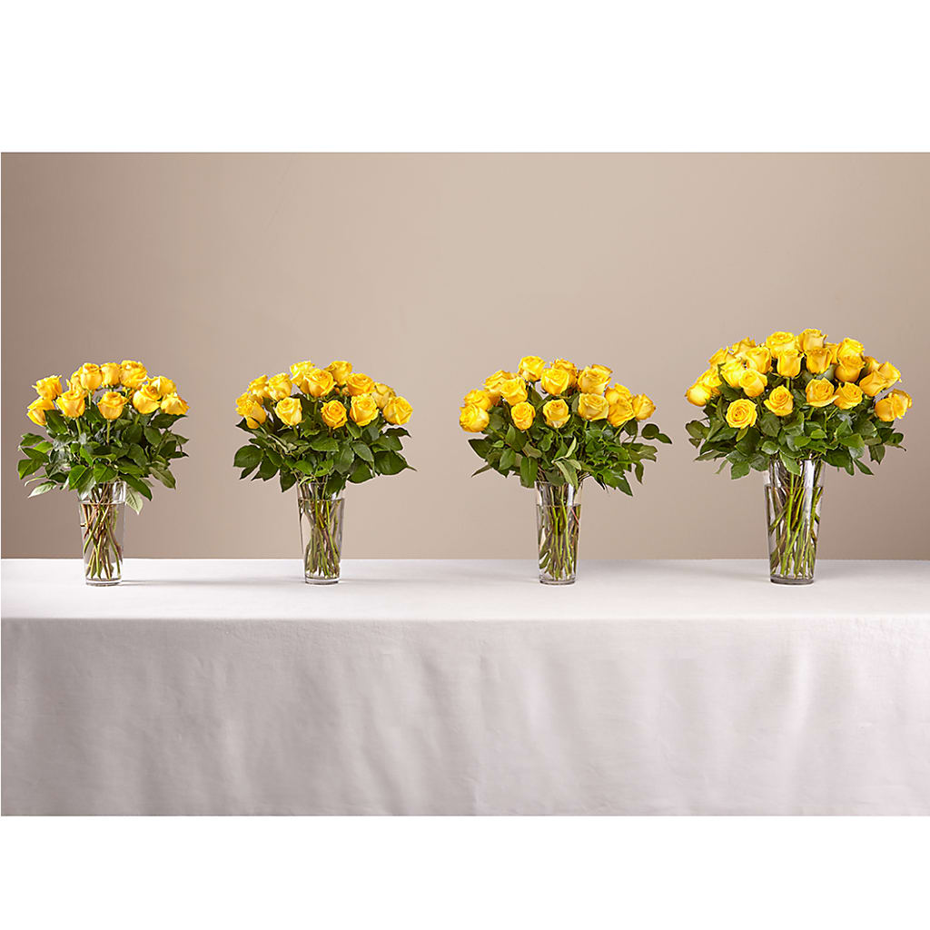 Long Stem Yellow Rose Bouquet – A Touch Of Gracious Living, Salem OH