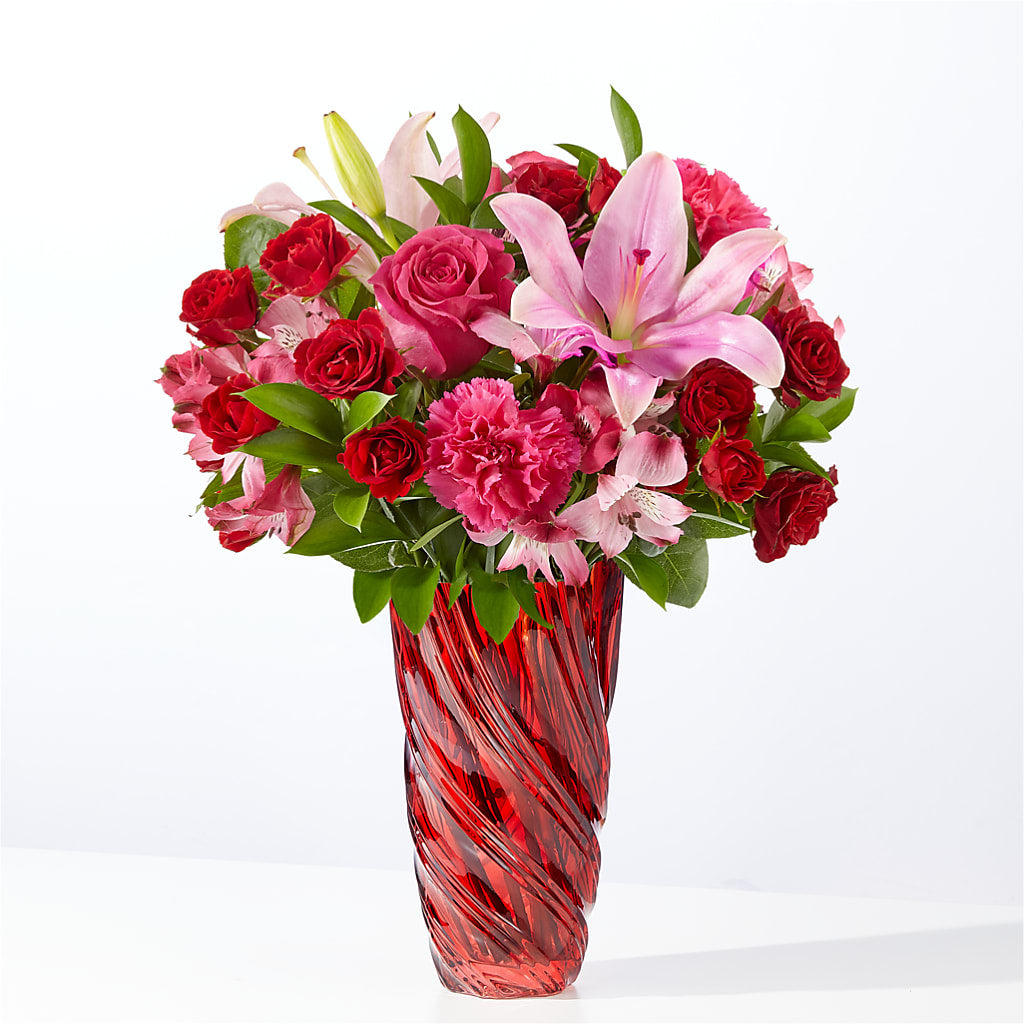 In Love Bouquet with Luxe Swirl Vase – A Touch Of Gracious Living, Salem OH