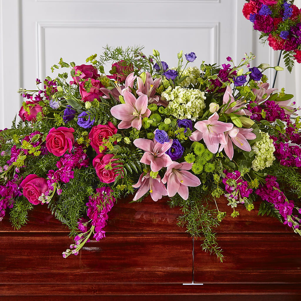 Radiant Tribute Casket Spray – A Touch Of Gracious Living, Salem OH