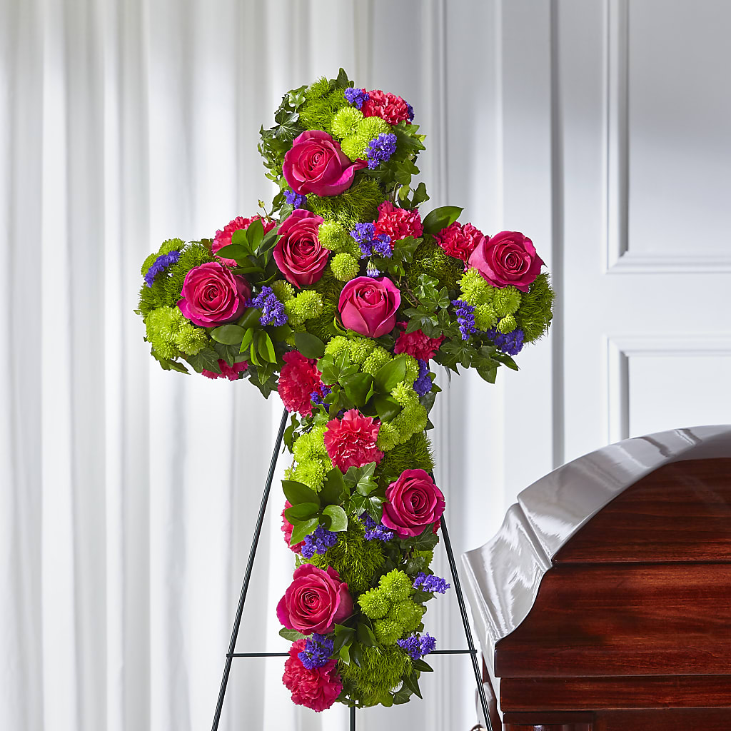 Tribute Rose Floral Cross – A Touch Of Gracious Living, Salem OH
