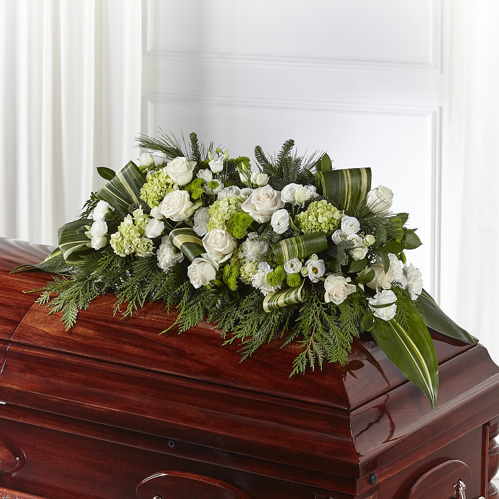 Hopeful Gesture Casket Spray – A Touch Of Gracious Living, Salem OH