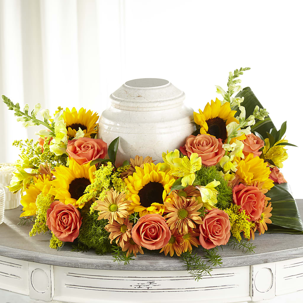 Faithful Sunflower Cremation Adornment – A Touch Of Gracious Living, Salem OH
