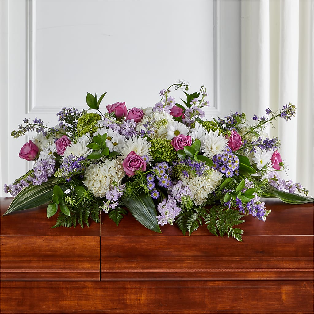 Meadows of Serenity Casket Spray – A Touch Of Gracious Living, Salem OH