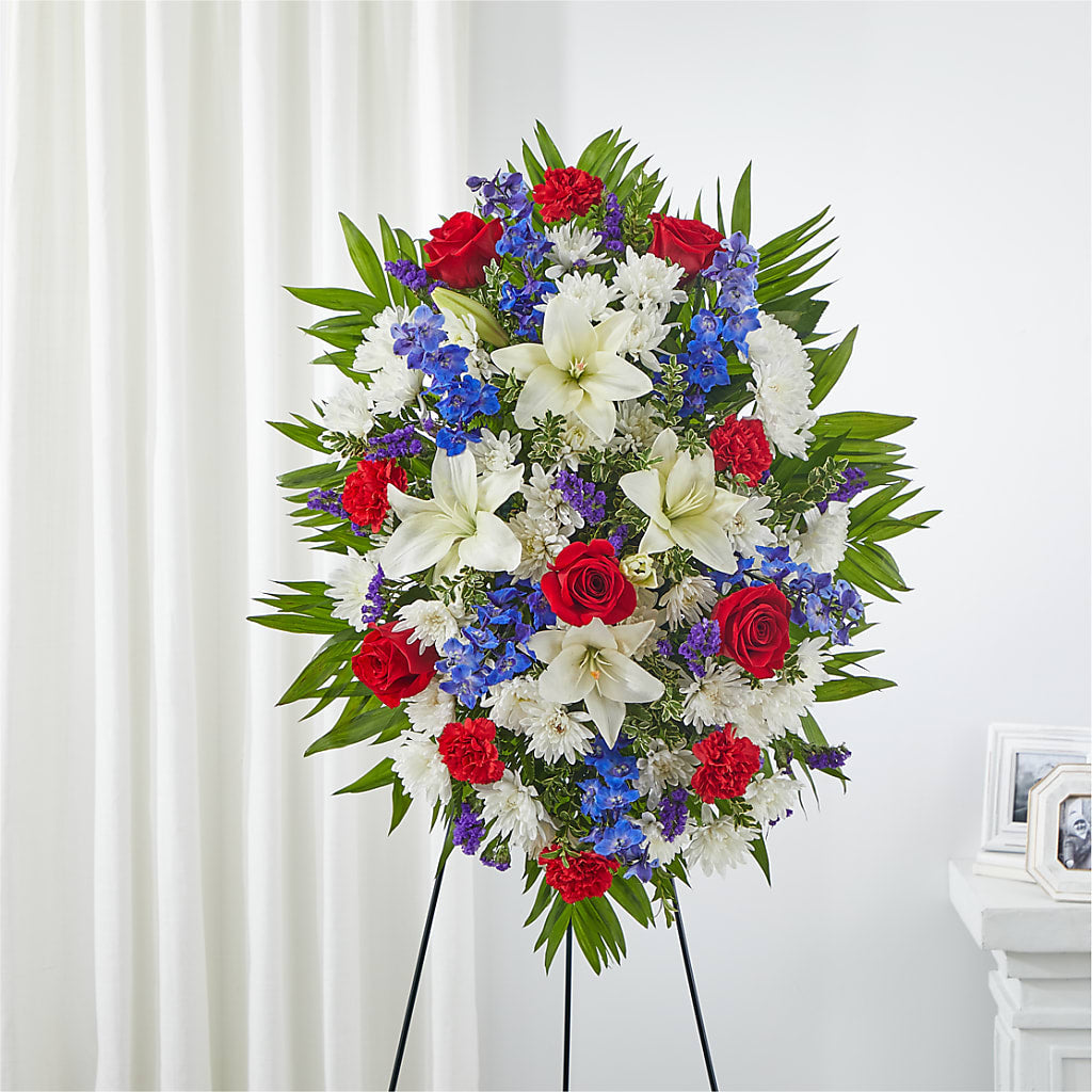 Cherished Service Standing Spray – A Touch Of Gracious Living, Salem OH