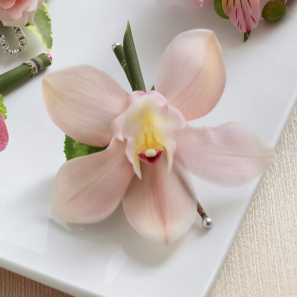 Pink Cymbidium Boutonniere – A Touch Of Gracious Living, Salem OH