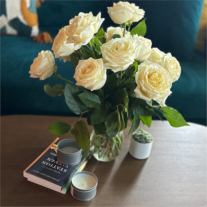 Long Stem Yellow Rose Bouquet –  A Touch Of Gracious Living, Salem OH