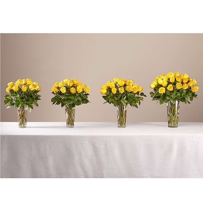 Long Stem Yellow Rose Bouquet –  A Touch Of Gracious Living, Salem OH