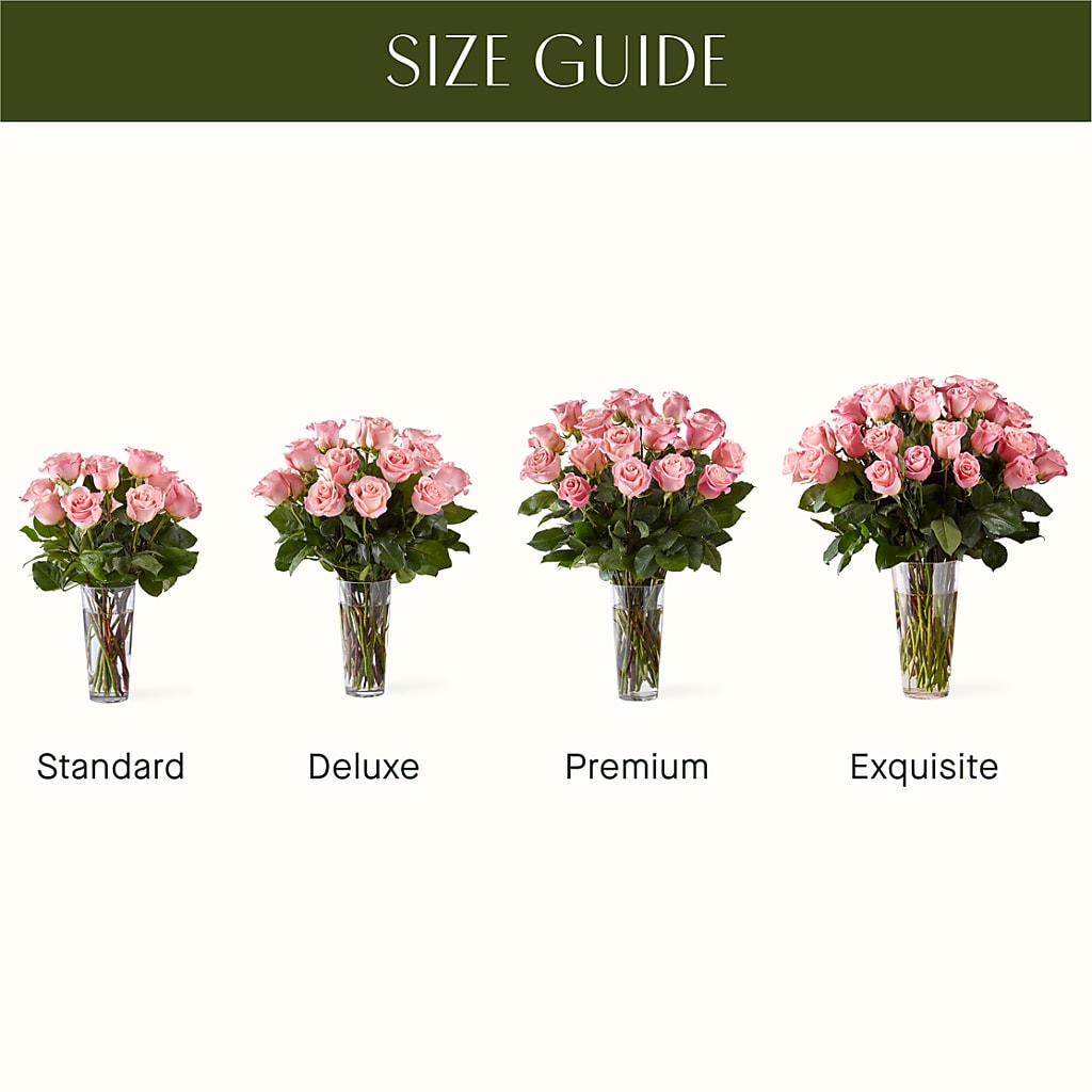 Long Stem Pink Rose Bouquet –  A Touch Of Gracious Living, Salem OH