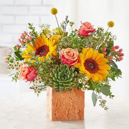 Sunflower Season Bouquet –  A Touch Of Gracious Living, Salem OH