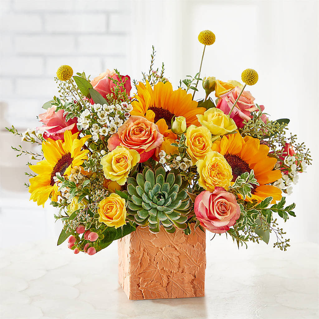 Sunflower Season Bouquet –  A Touch Of Gracious Living, Salem OH
