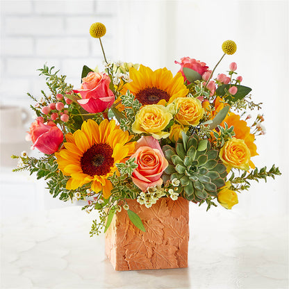 Sunflower Season Bouquet –  A Touch Of Gracious Living, Salem OH