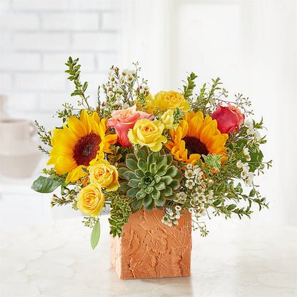 Sunflower Season Bouquet –  A Touch Of Gracious Living, Salem OH