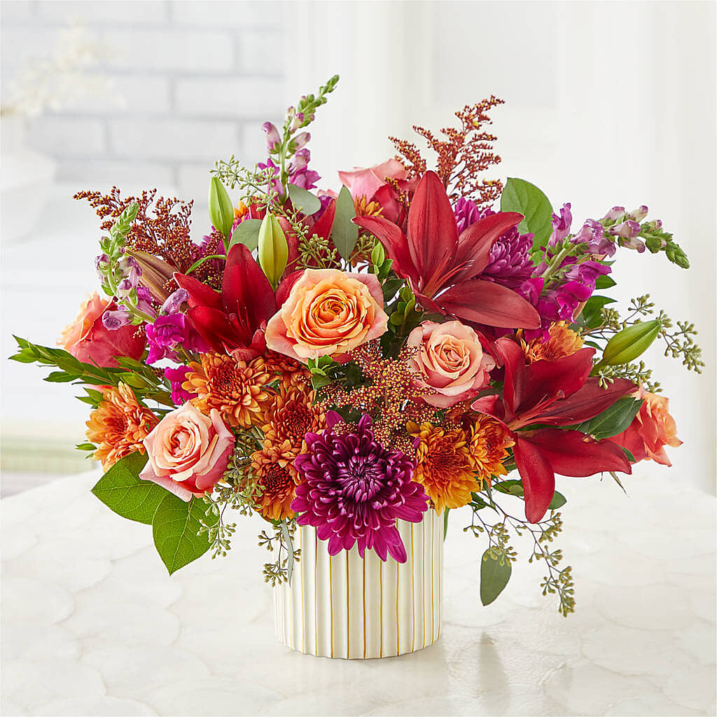 Burgundy Landscape Bouquet –  A Touch Of Gracious Living, Salem OH