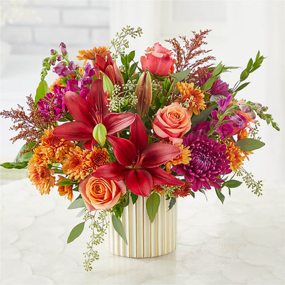 Burgundy Landscape Bouquet –  A Touch Of Gracious Living, Salem OH