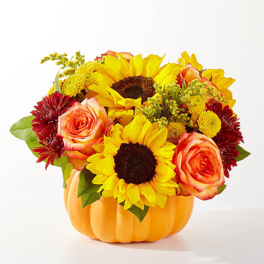 Golden Gourd Pumpkin Bouquet –  A Touch Of Gracious Living, Salem OH