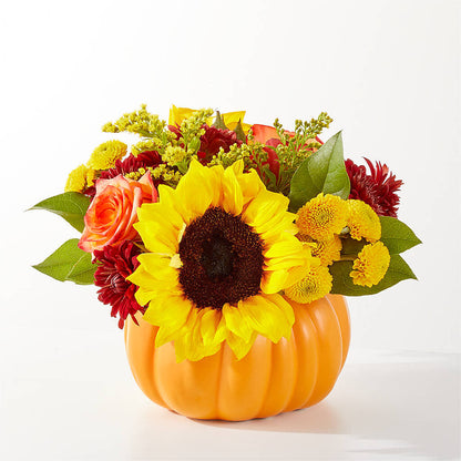 Golden Gourd Pumpkin Bouquet –  A Touch Of Gracious Living, Salem OH