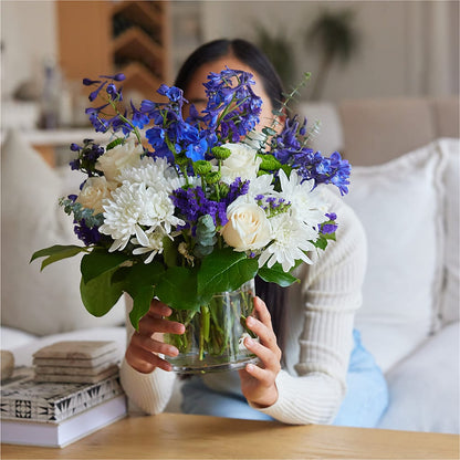 Cerulean Waves Bouquet –  A Touch Of Gracious Living, Salem OH