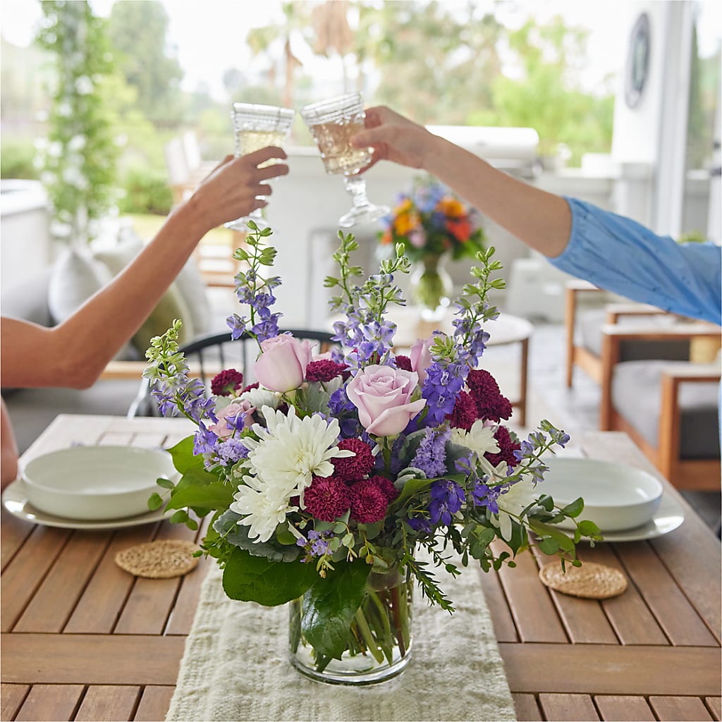 Violet Frost Bouquet –  A Touch Of Gracious Living, Salem OH