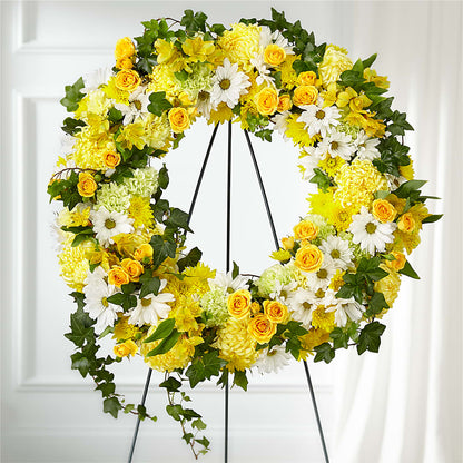 Golden Remembrance Wreath –  A Touch Of Gracious Living, Salem OH