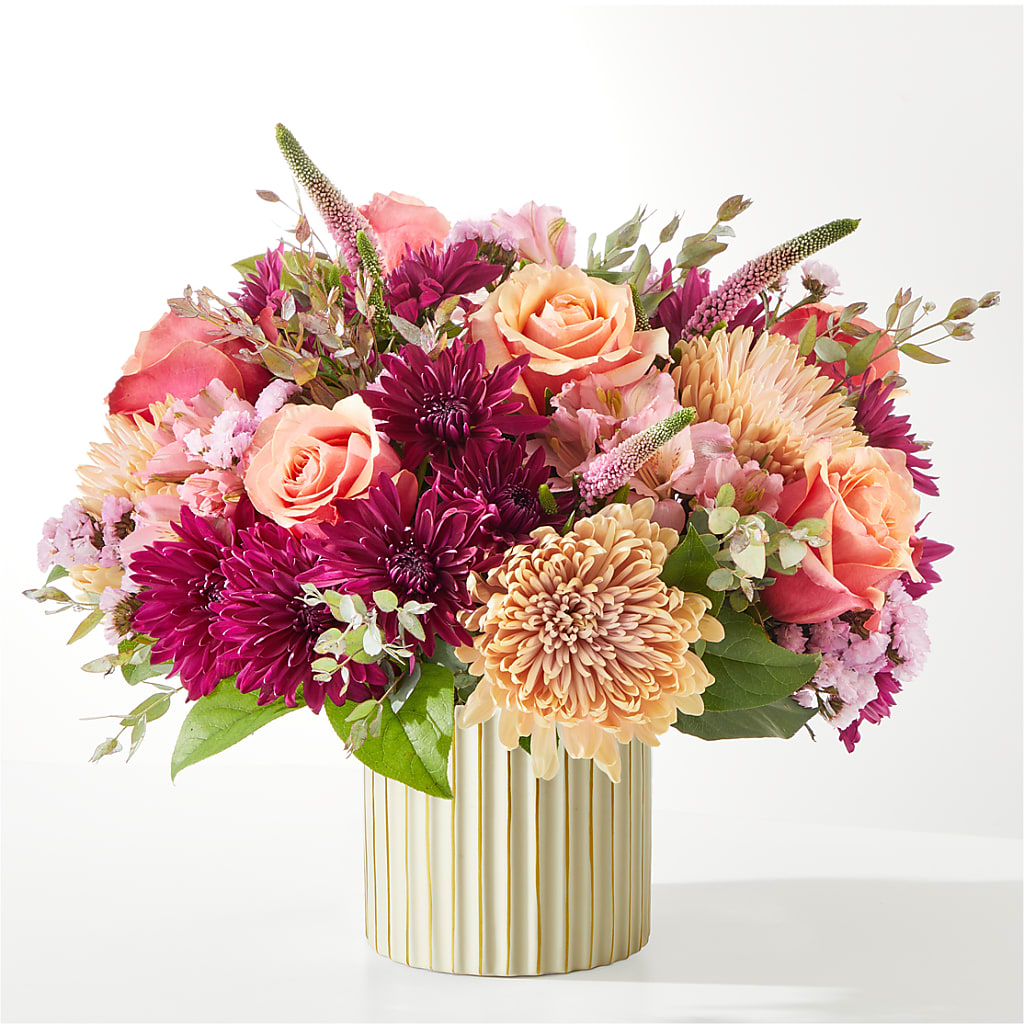 Berry Cobbler Bouquet with Ivory Vase –  A Touch Of Gracious Living, Salem OH