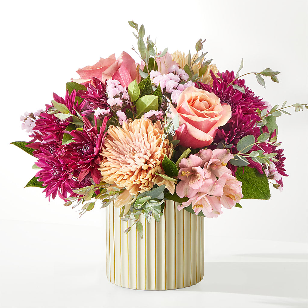 Berry Cobbler Bouquet with Ivory Vase –  A Touch Of Gracious Living, Salem OH