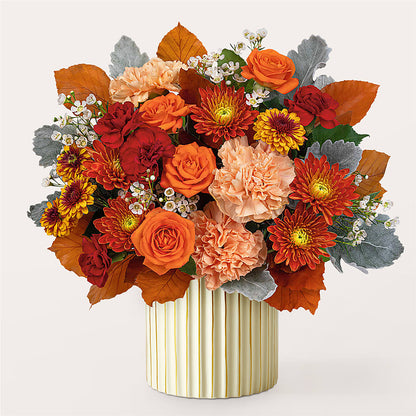 Merlot Bouquet with Ivory Vase –  A Touch Of Gracious Living, Salem OH