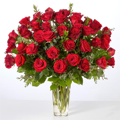 Forever Yours Fifty Stem Red Rose Bouquet –  A Touch Of Gracious Living, Salem OH