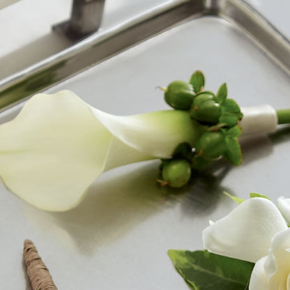White Calla Boutonniere –  A Touch Of Gracious Living, Salem OH